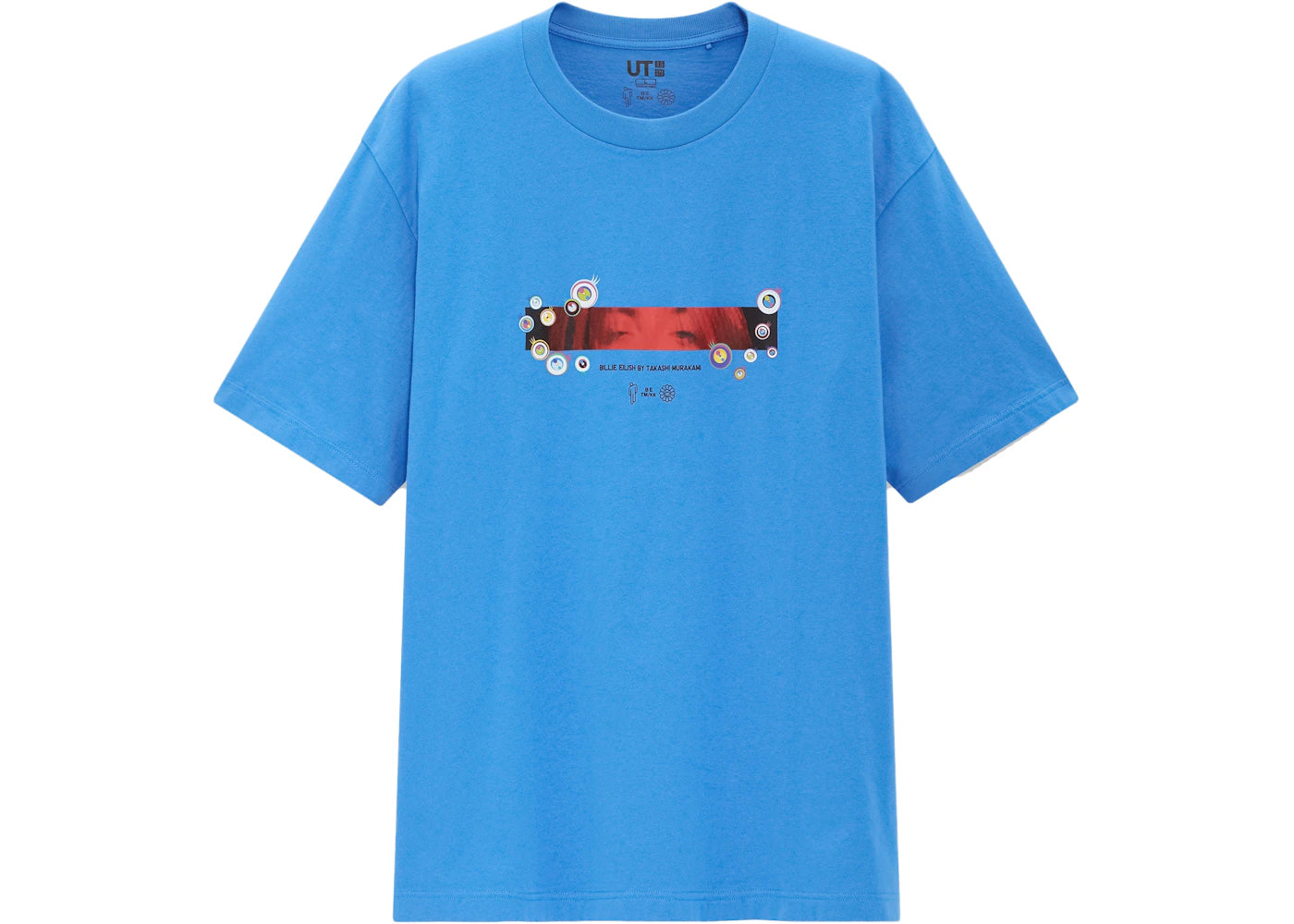 Billie Eilish Eyes T-Shirt (US Mens Sizing) Blue