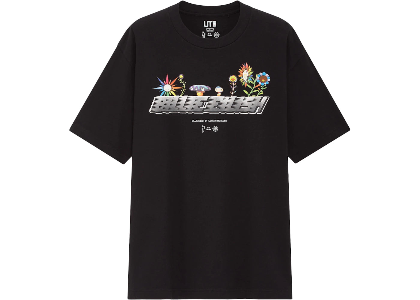 Billie Eilish Flowers T-Shirt (Japanese Mens Sizing) Black