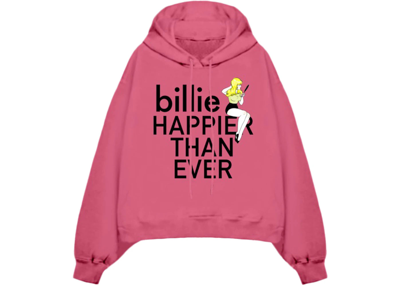 Billie Eilish Pretty Boy Hoodie Pink