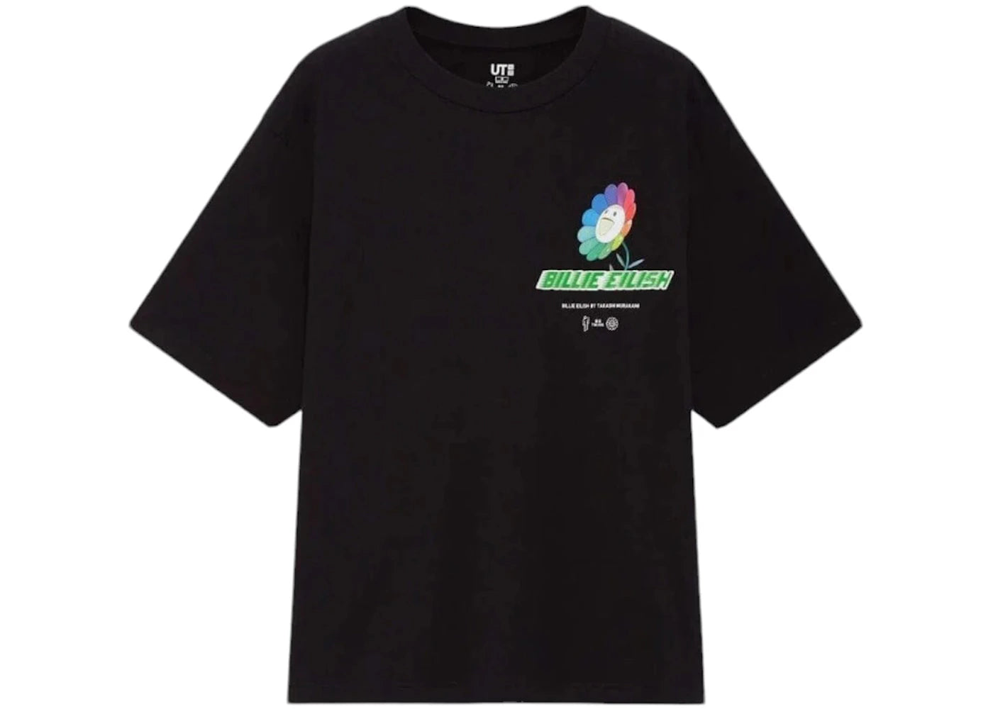 Billie Eilish x Takashi Murakami x Uniqlo Flower Tee (Asia Sizing) Black