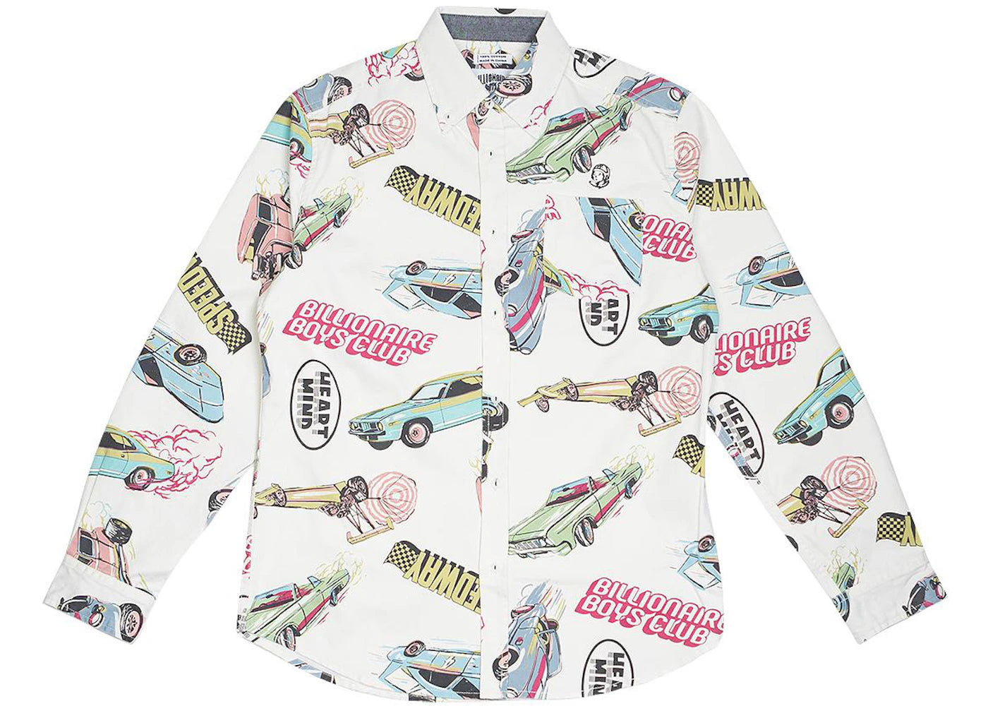 Billionaire Boys Club Burnout Woven L/S T-shirt White
