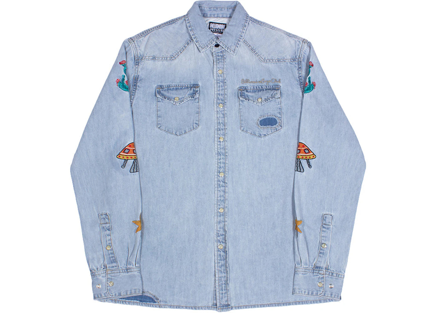 Billionaire Boys Club Hillside Long Sleeve Shirt Blue/Denim