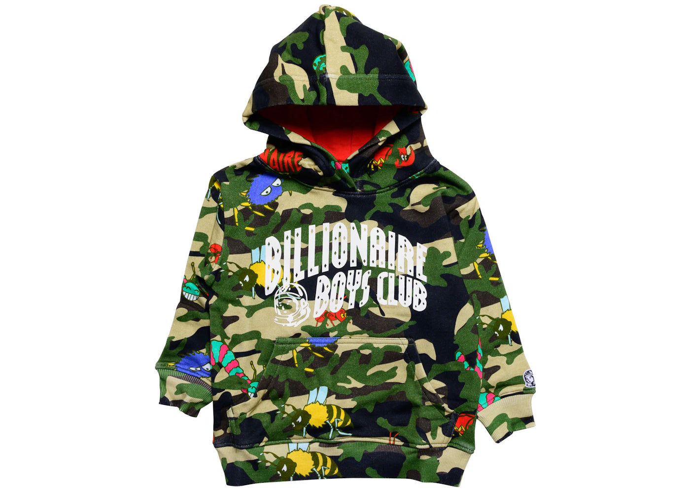 Billionaire Boys Club Little Kids Hidden Billions Hoodie Army/Red