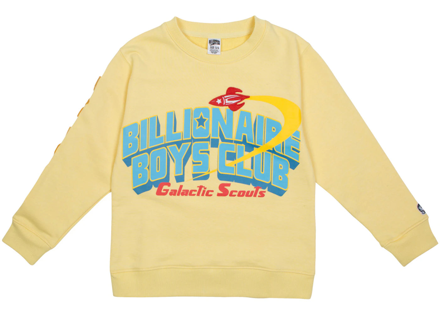 Billionaire Boys Club Little Kids Honor Crew Sweater Yellow