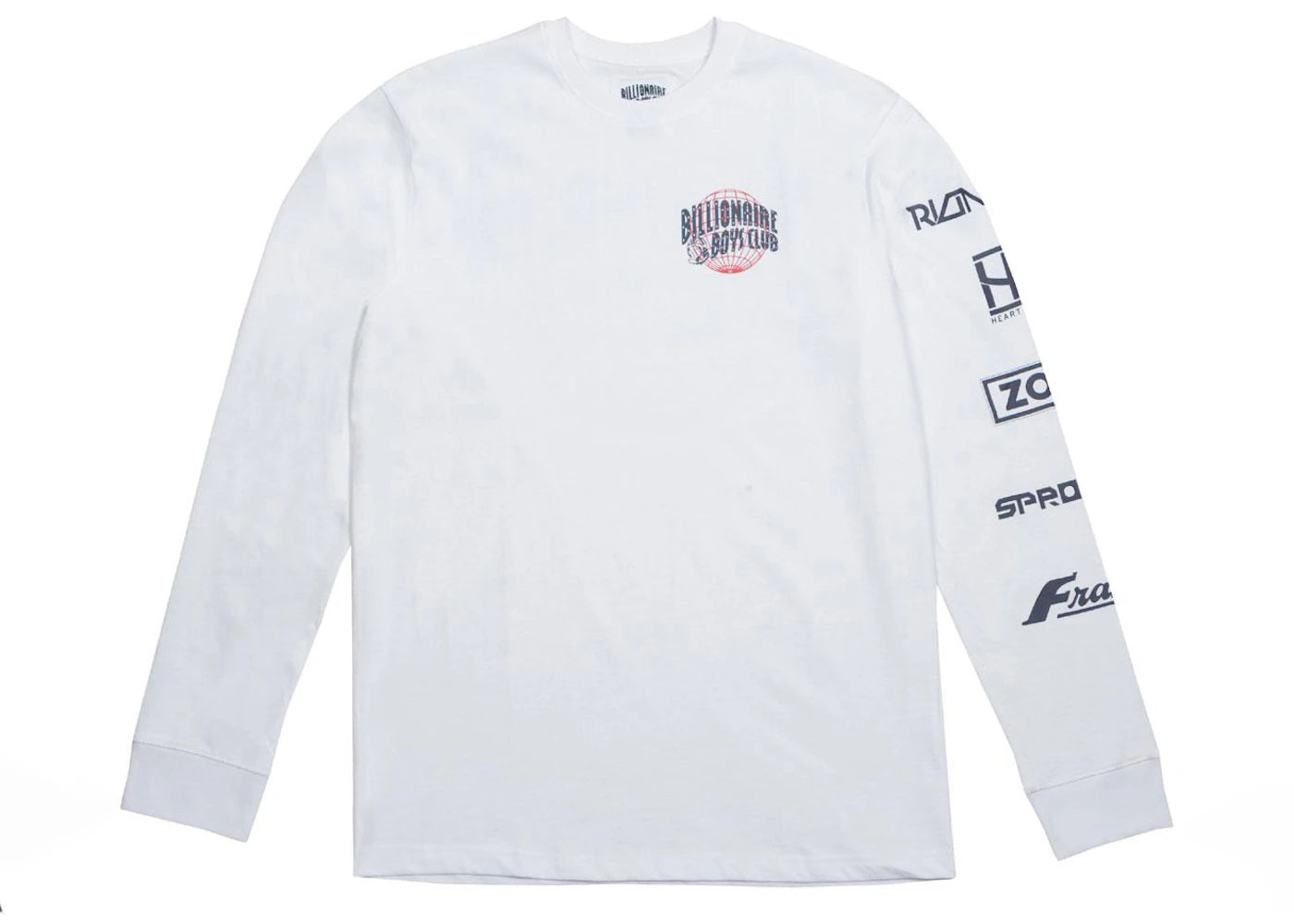Billionaire Boys Club World Tour L/S Tee White