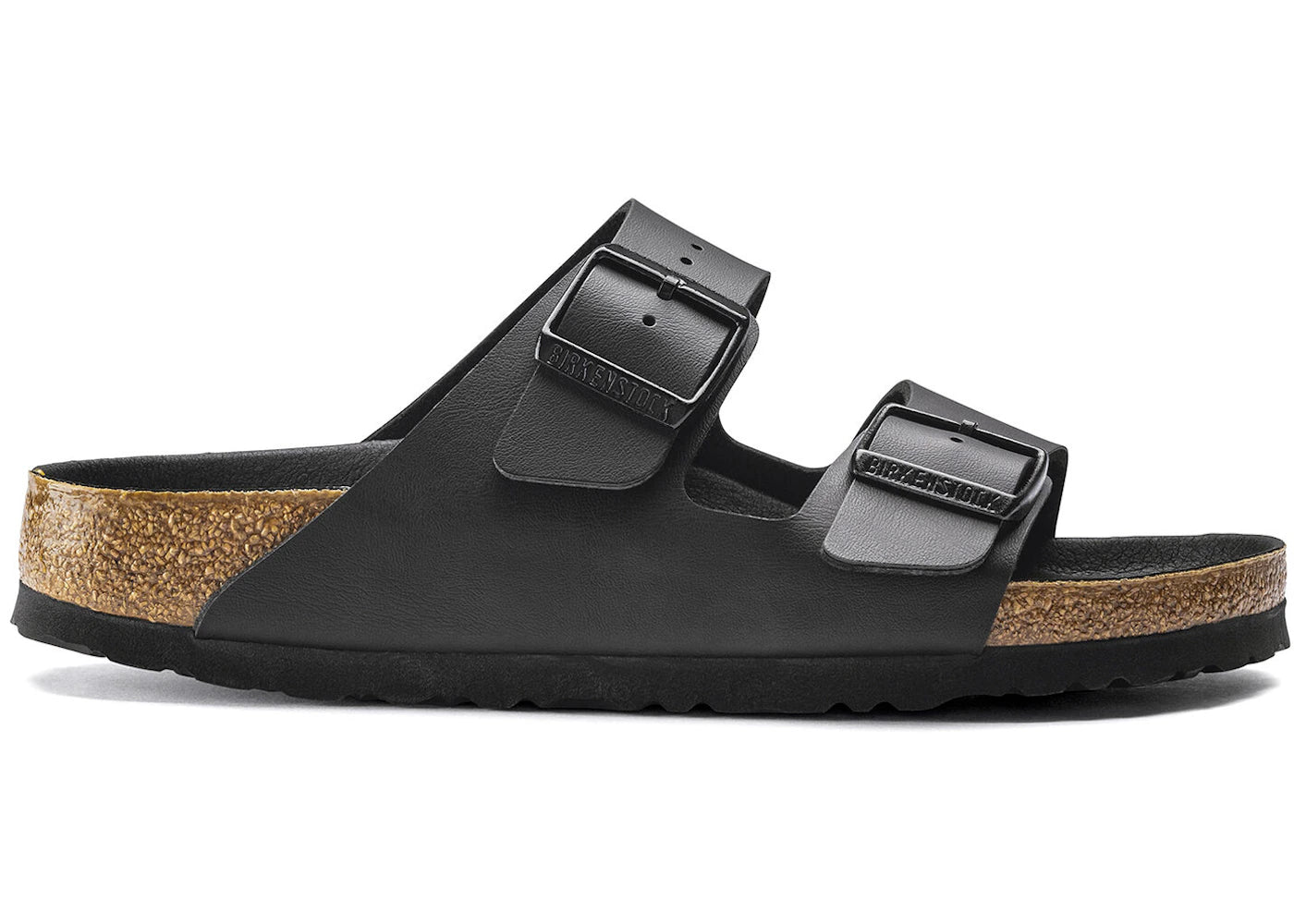 Birkenstock Arizona Birko Flor Black Black Foot Bed