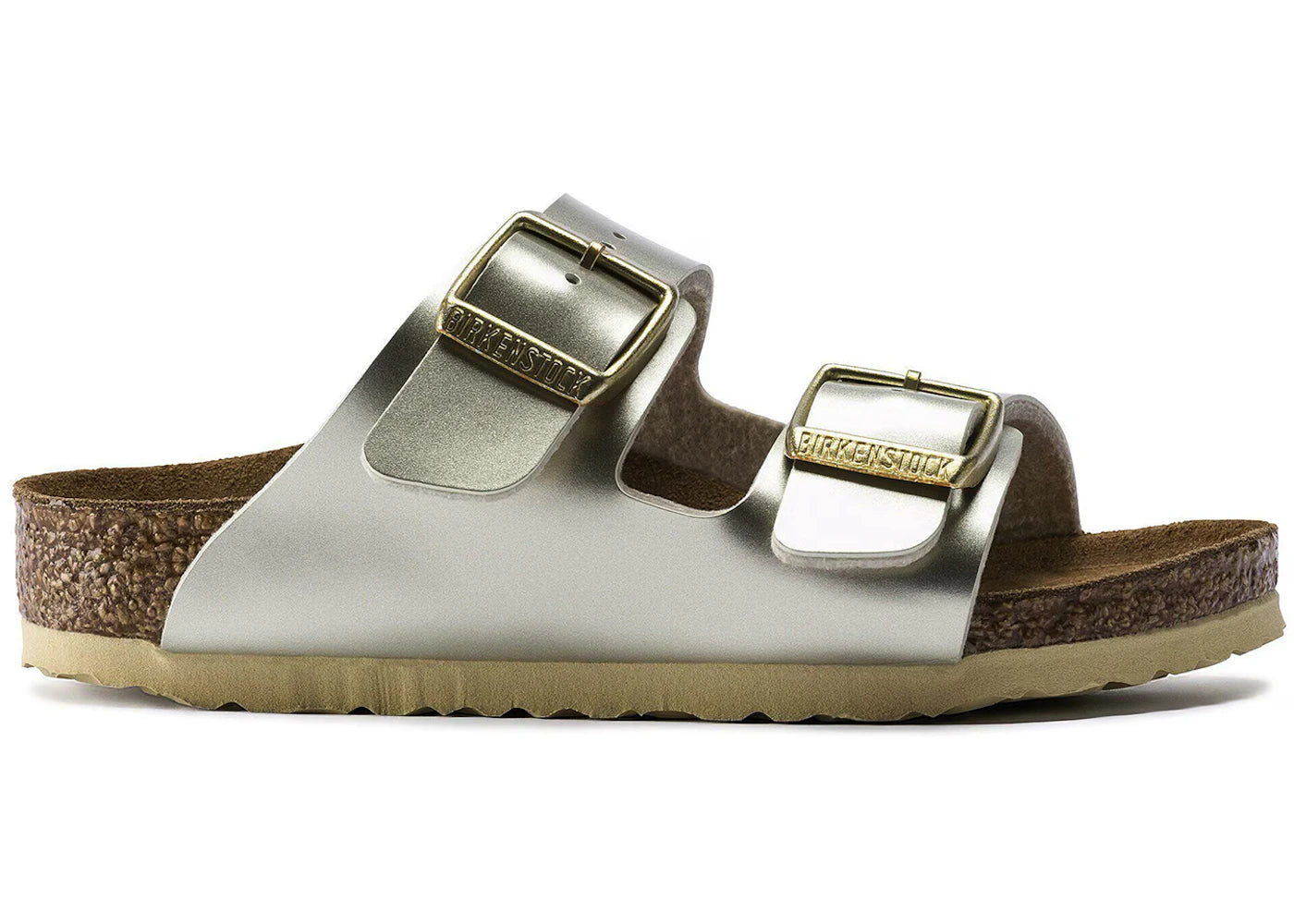 Birkenstock Arizona Birko-Flor Electric Metallic Gold (Kids)