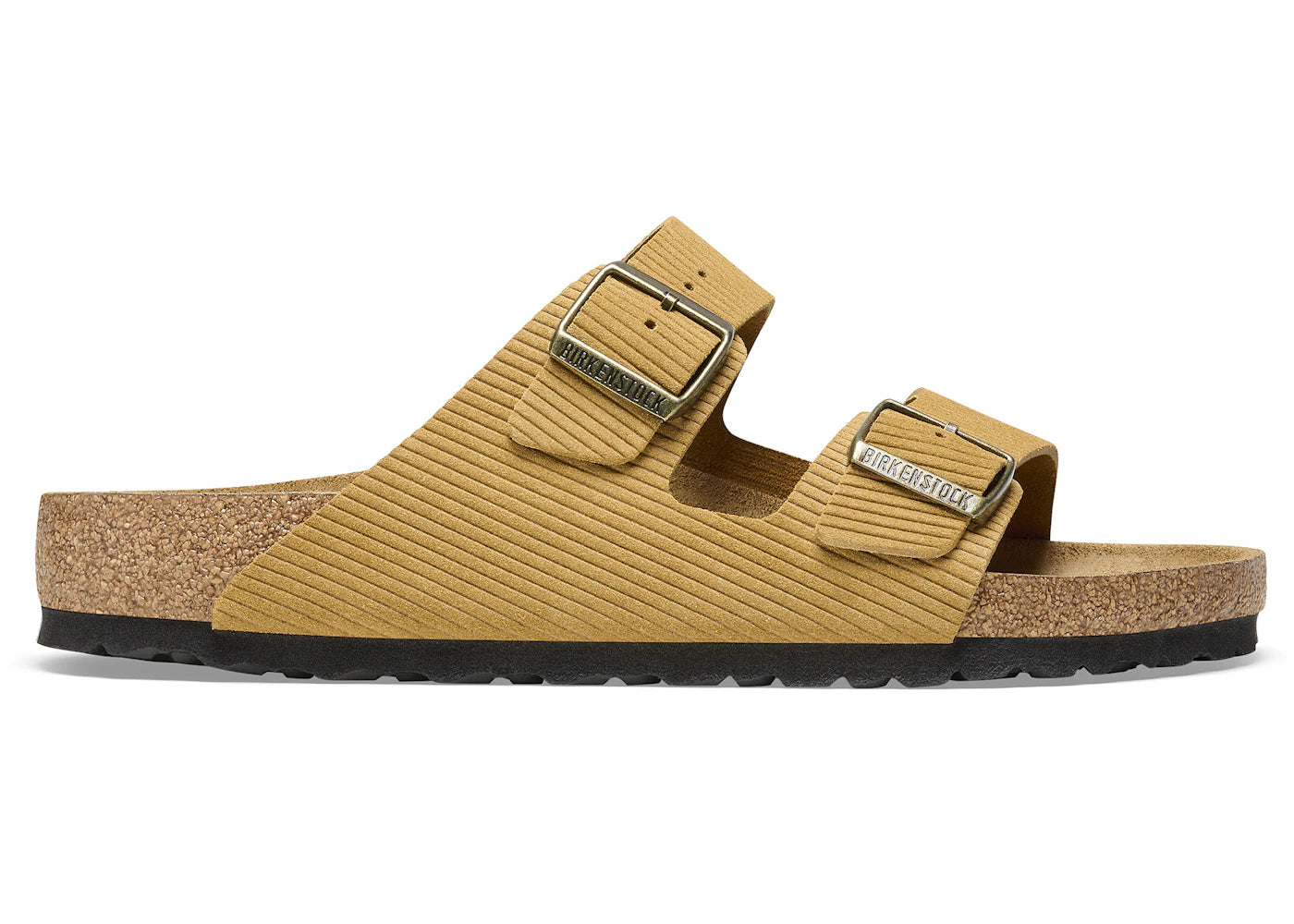 Birkenstock Arizona Embossed Corduroy Suede Cork Brown