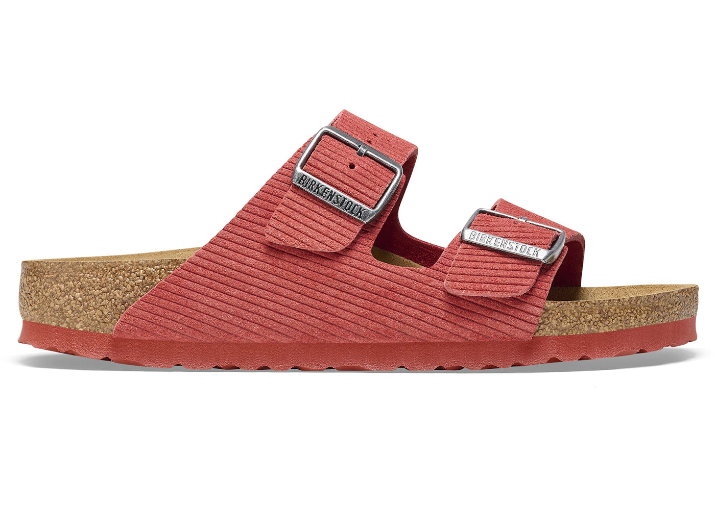 Birkenstock Arizona Embossed Corduroy Suede Sienna Red