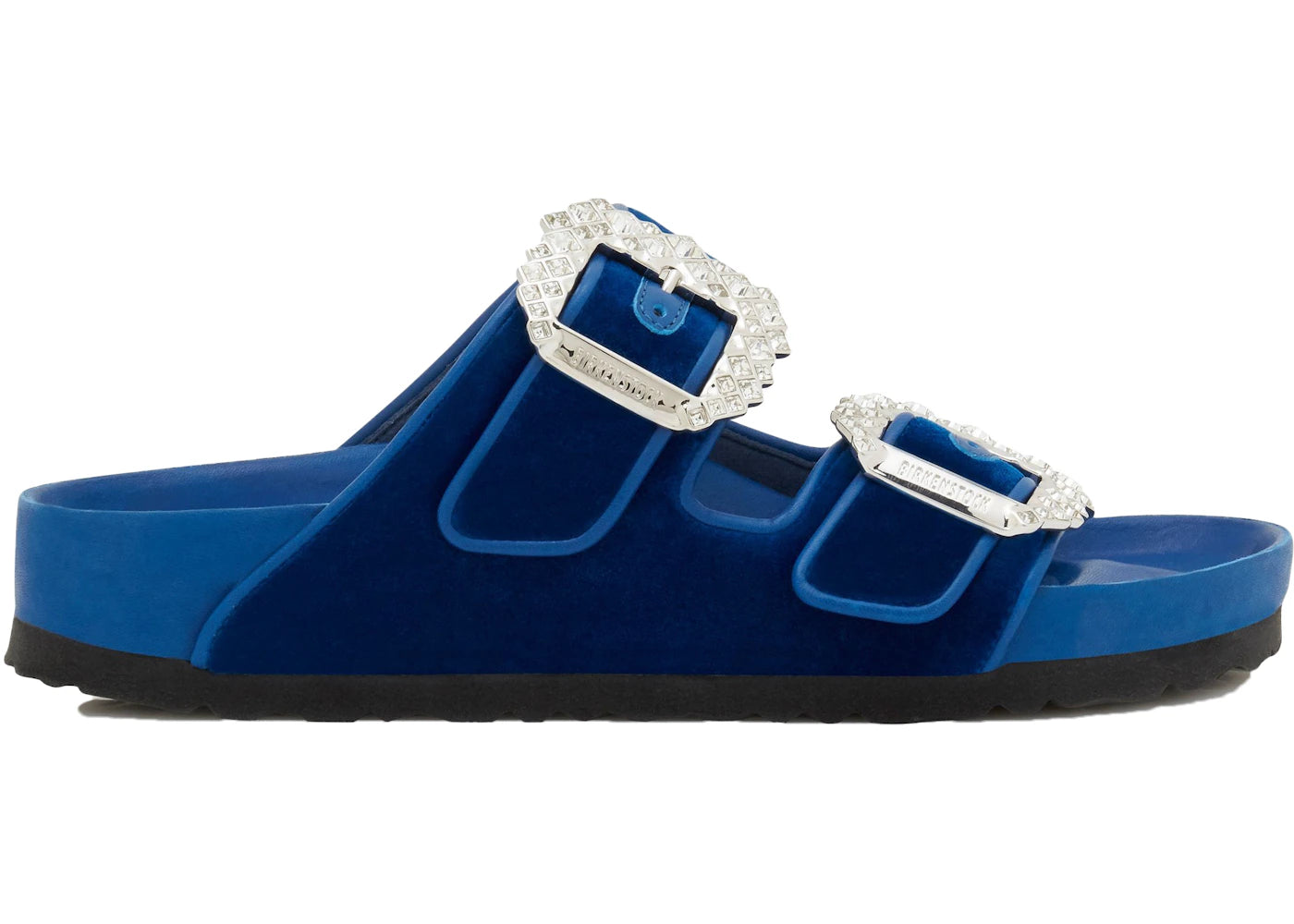 Birkenstock Arizona Manolo Blahnik Royal Blue Velvet