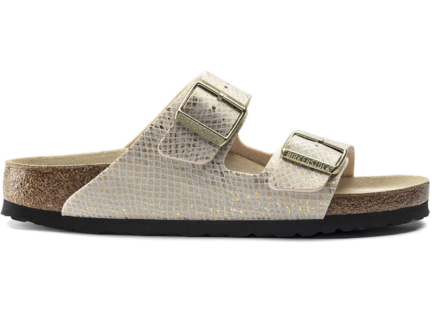 Birkenstock Arizona Microfiber Shiny Python Eggshell (Women's)