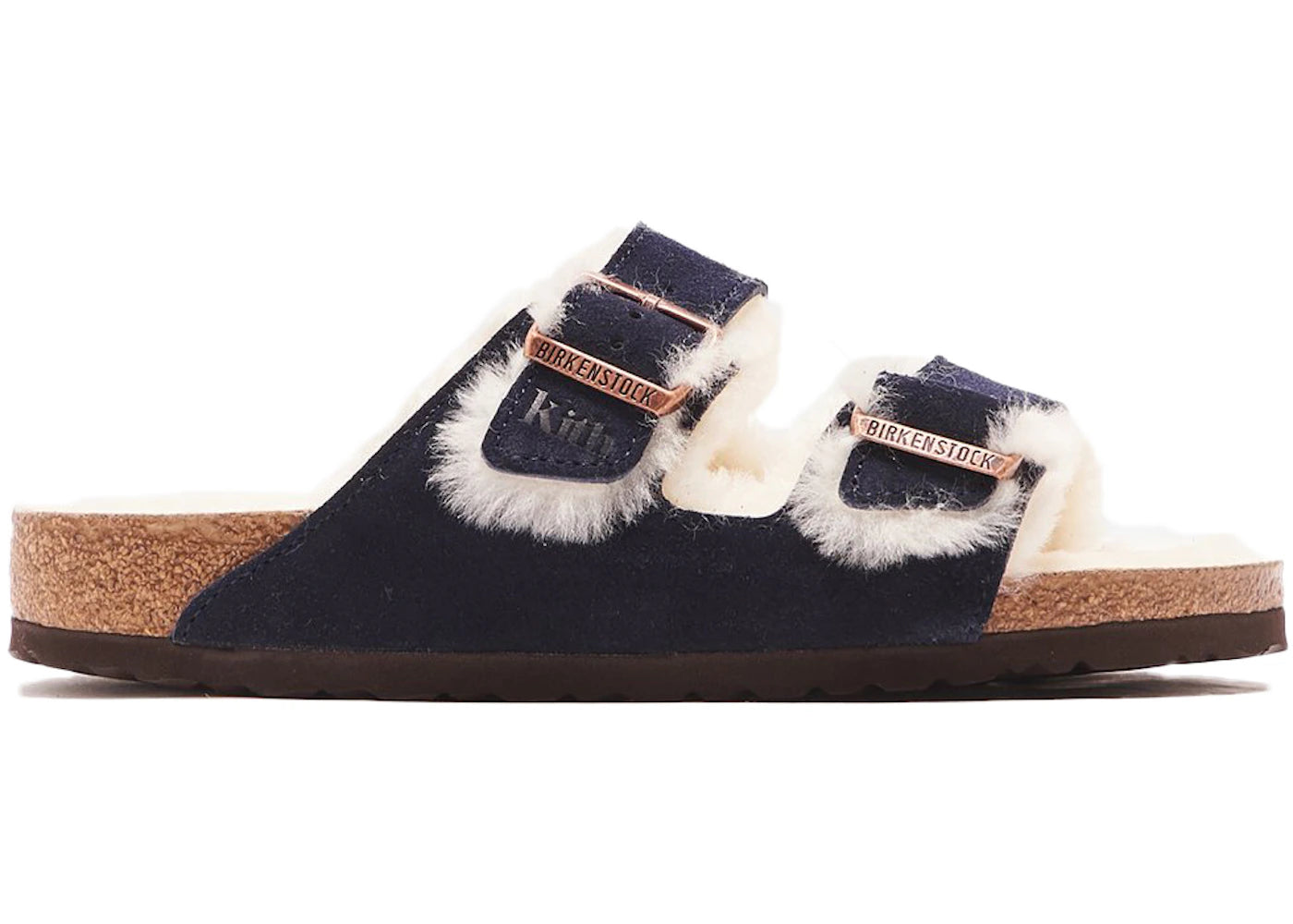 Birkenstock Arizona Shearling Kith Navy Blazer