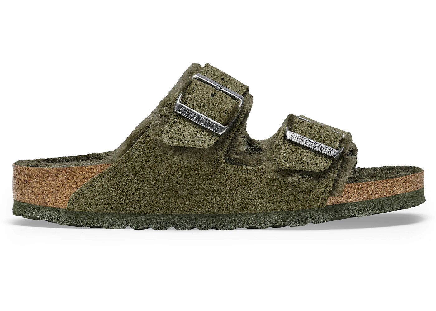 Birkenstock Arizona Shearling Suede Thyme