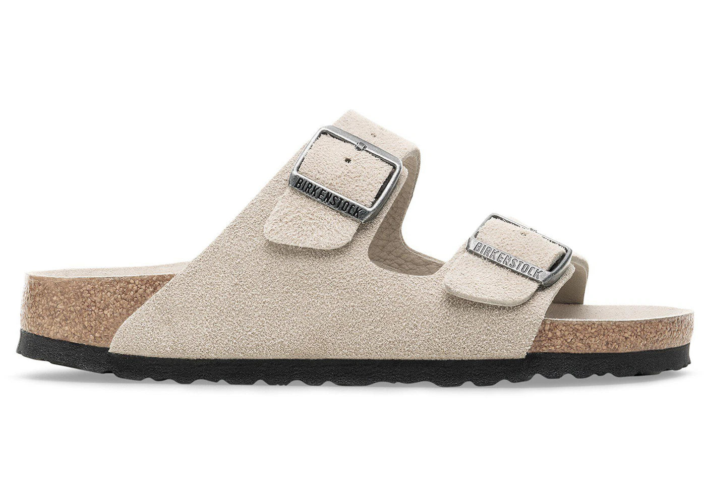 Birkenstock Arizona Soft Footbed Suede Leather Oyster Tonal