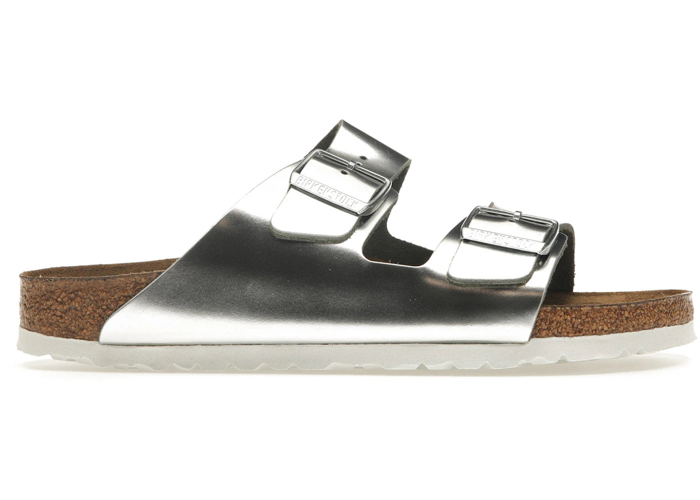 Birkenstock Arizona Softbed Metallic Silver (Women's)