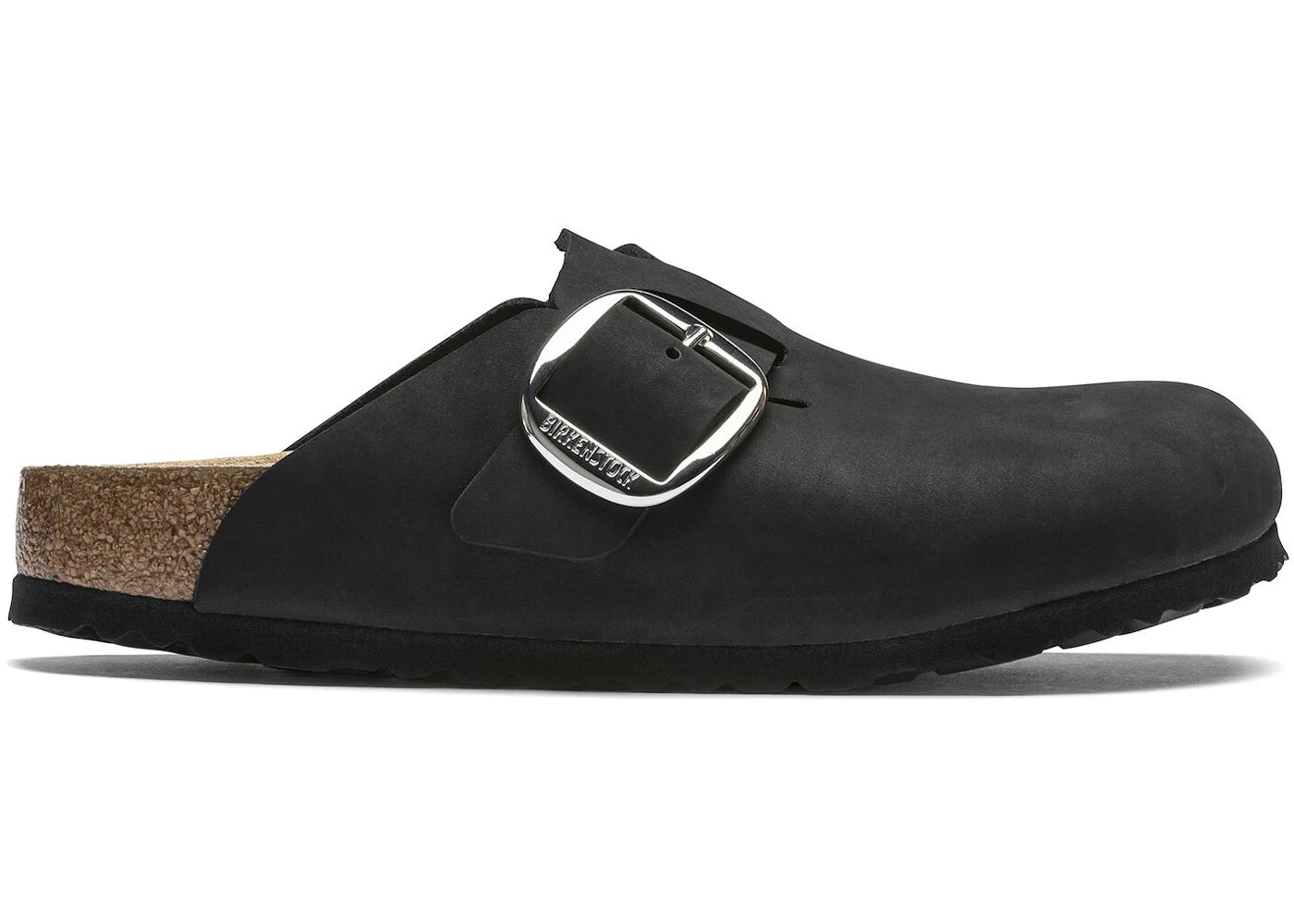 Birkenstock Boston Big Buckle Nubuck Black
