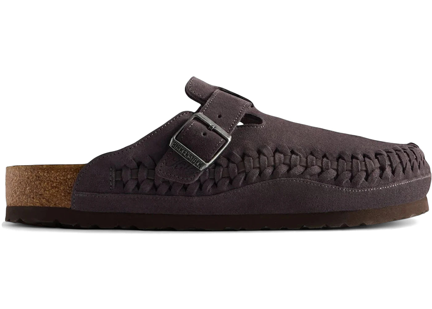 Birkenstock Boston Braided Suede Kith Rabbit Grey (Narrow Fit) (Women's)
