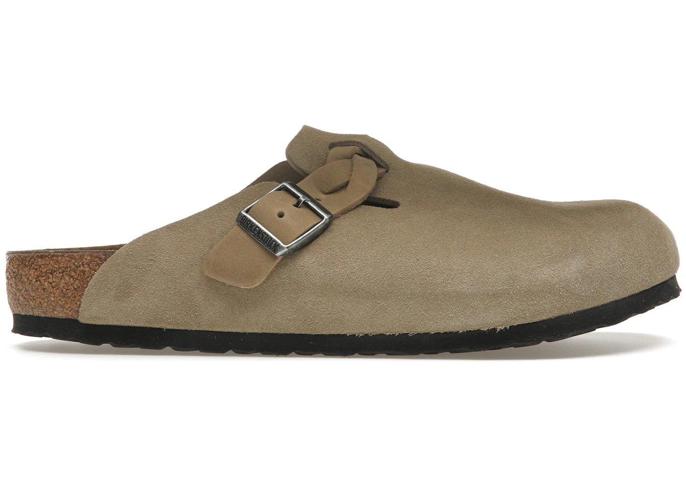 Birkenstock Boston Braided Suede Taupe