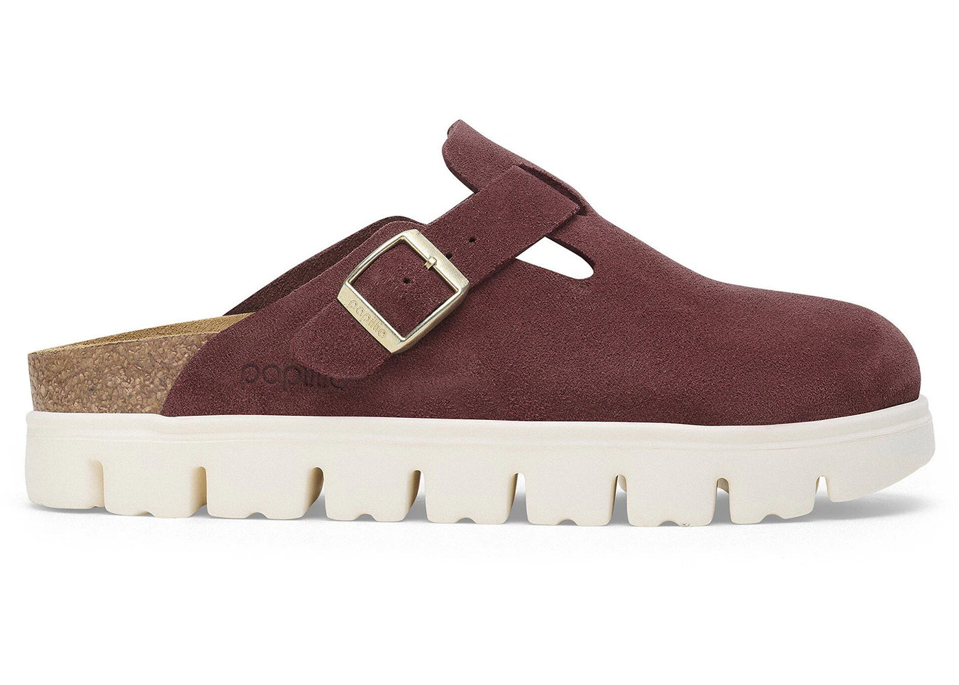 Birkenstock Boston Chunky Suede Berry Crush (Narrow) (Women's)