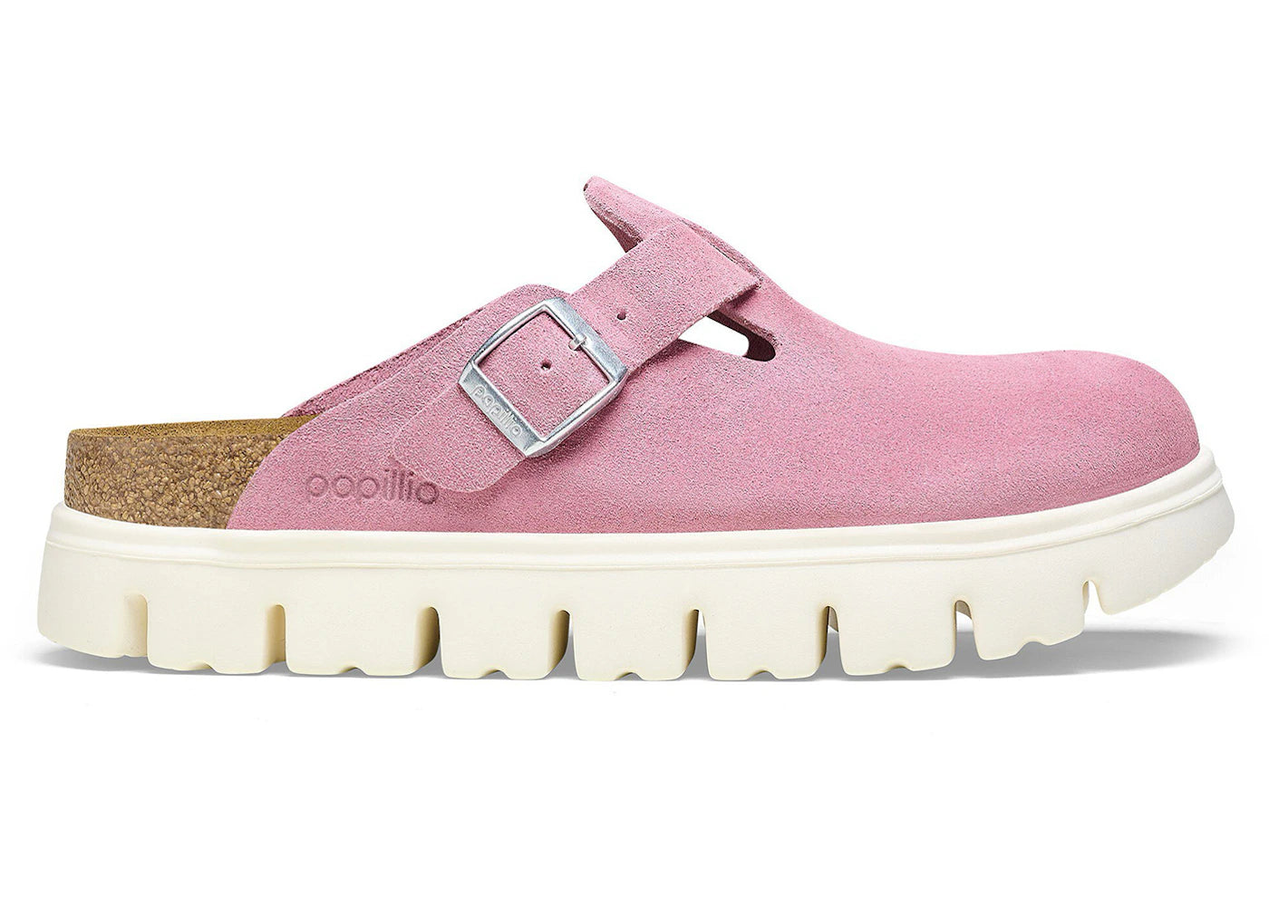 Birkenstock Boston Chunky Suede Candy Pink (Narrow) (Women's)