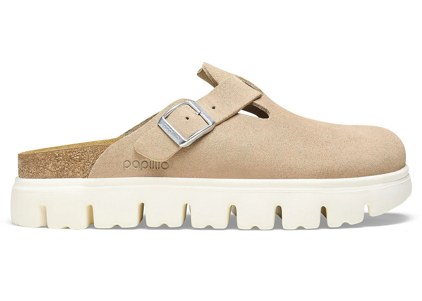 Birkenstock Boston Chunky Suede Warm Sand (Narrow) (Women's)