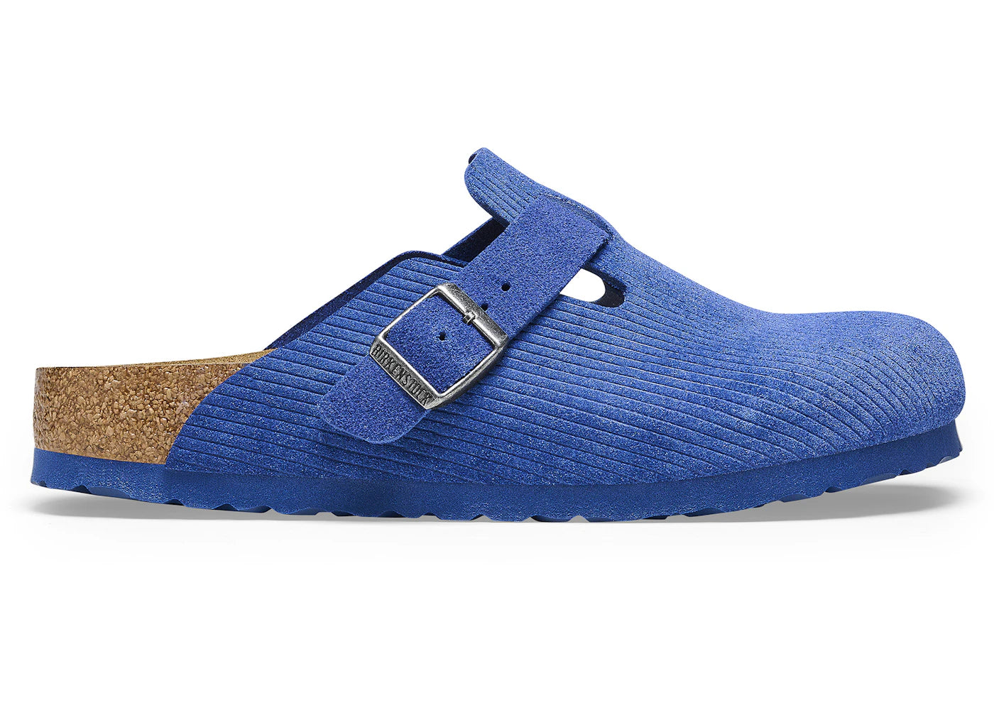 Birkenstock Boston Embossed Corduroy Suede Indigo