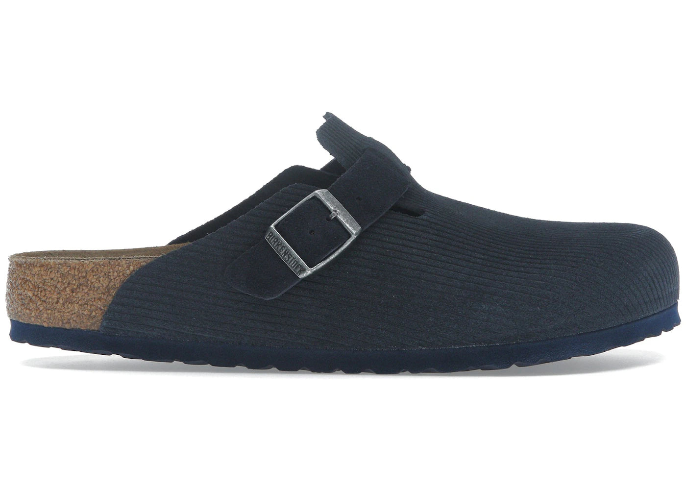 Birkenstock Boston Embossed Corduroy Suede Midnight