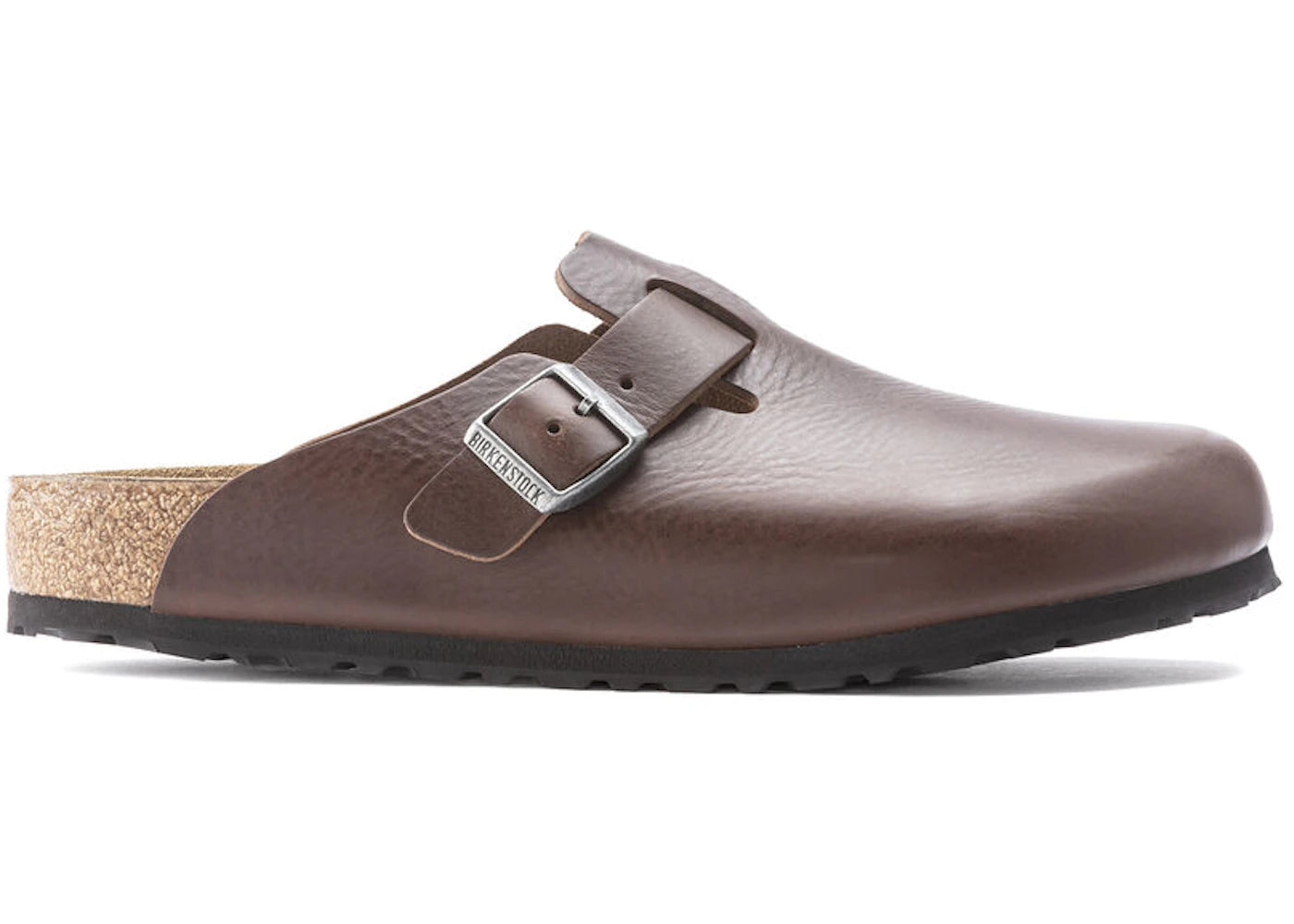 Birkenstock Boston Grip Leather Vintage Roast Brown