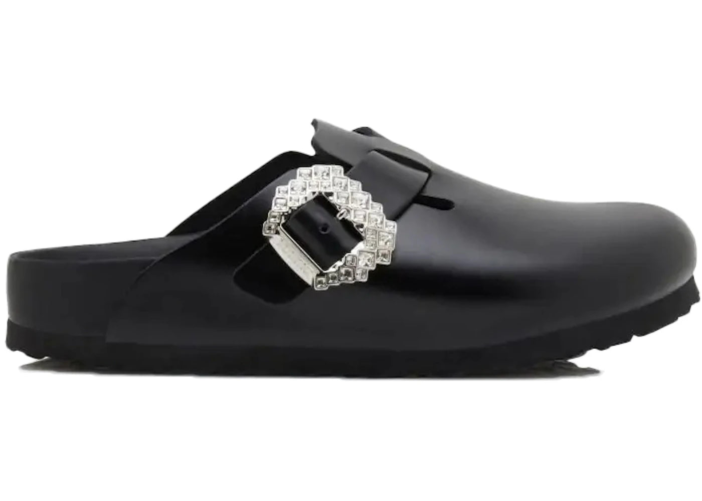 Birkenstock Boston Manolo Blahnik Black