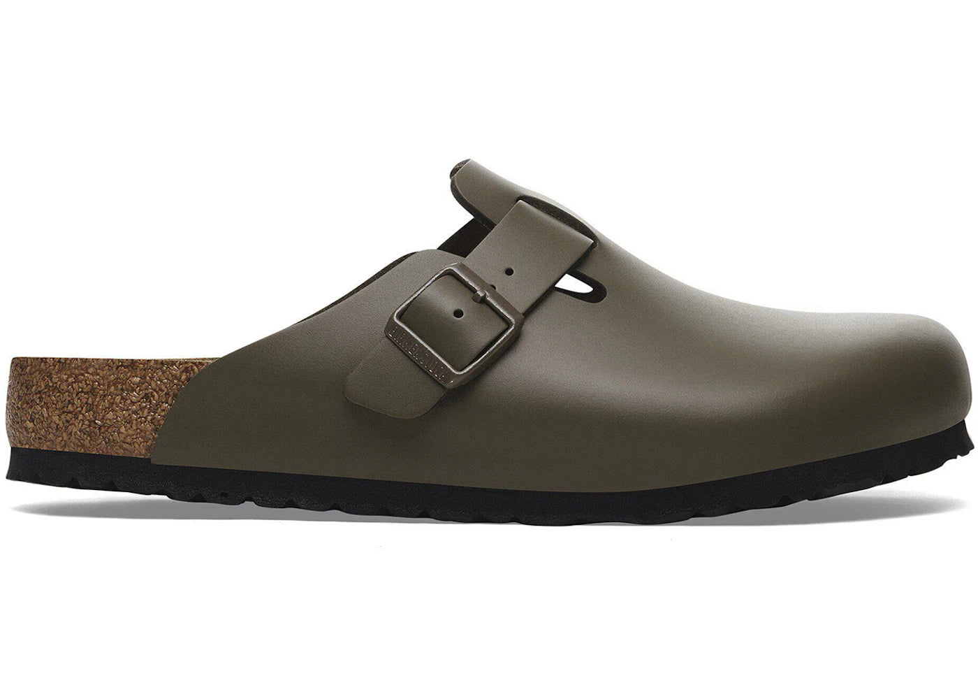 Birkenstock Boston Natural Leather Concrete Gray