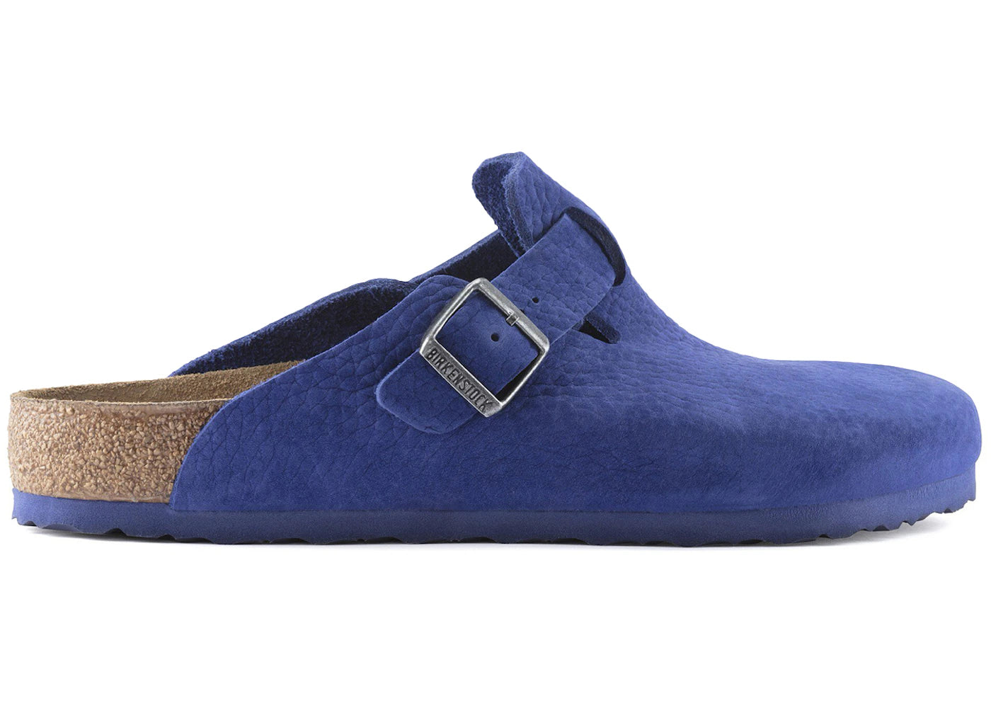 Birkenstock Boston Nubuck Leather Indigo Blue