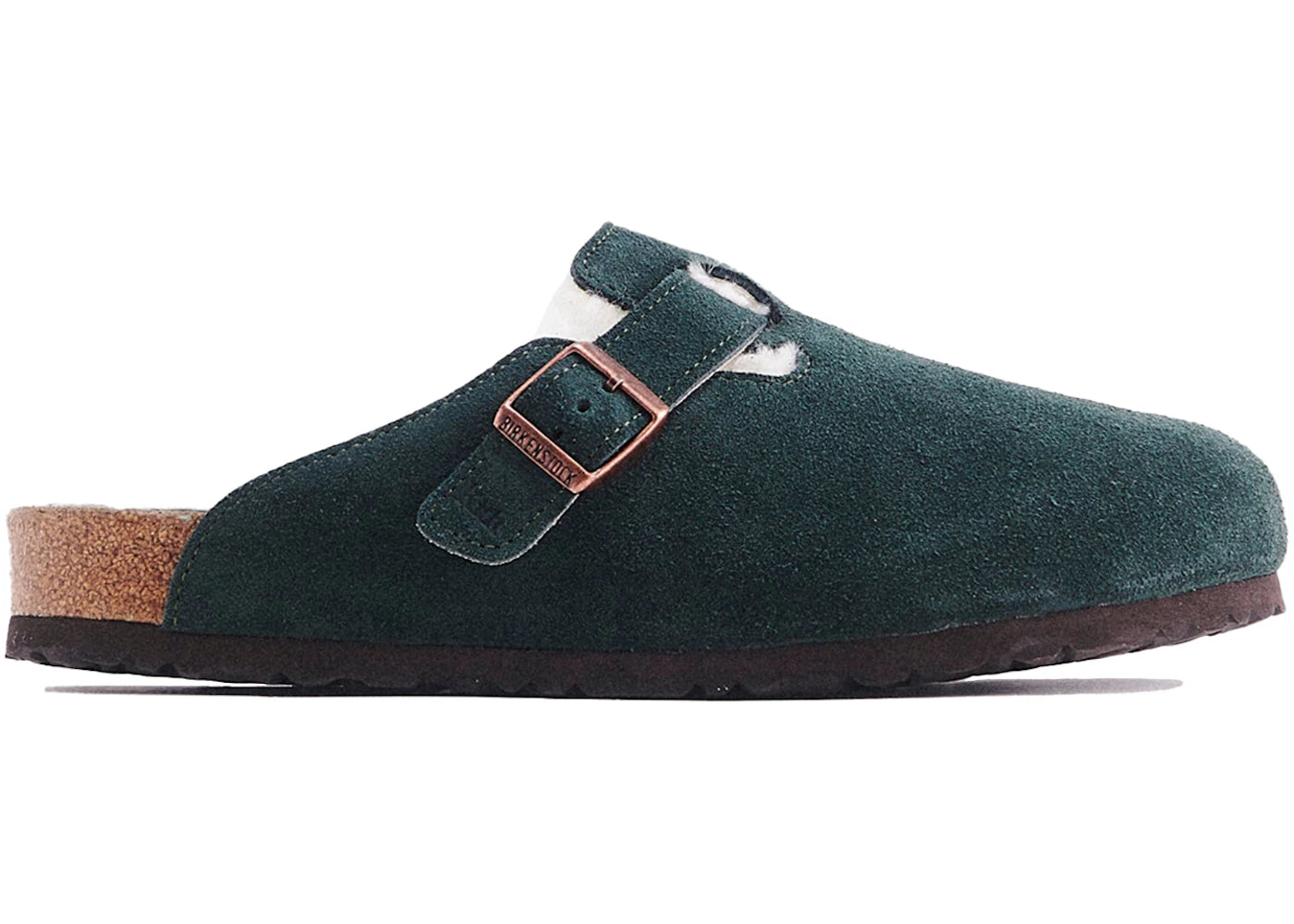 Birkenstock Boston Shearling Kith Scarab Green