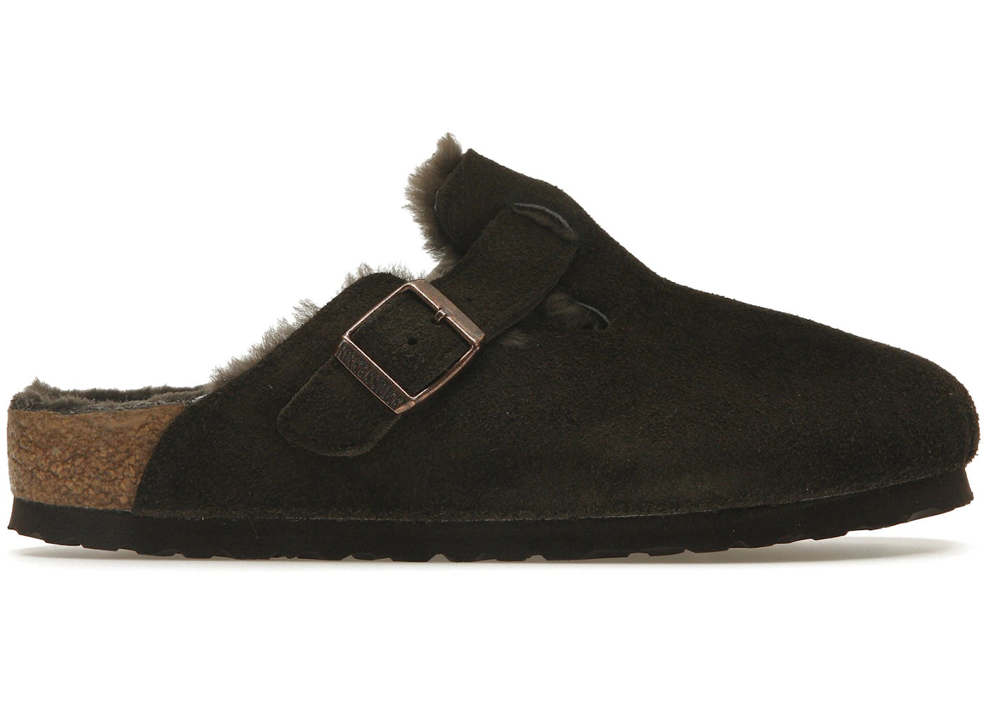 Birkenstock Boston Shearling Suede Mocha