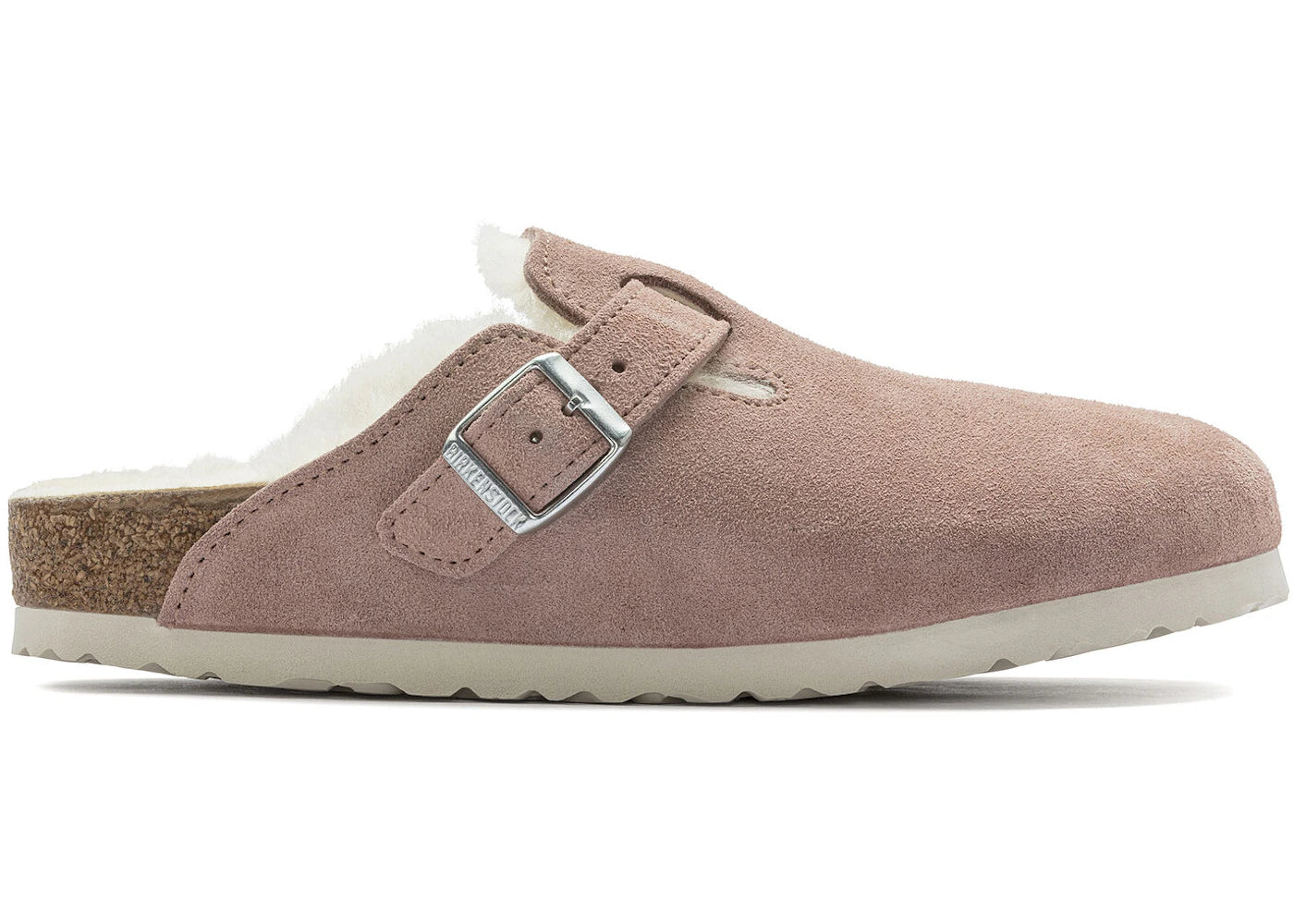 Birkenstock Boston Shearling Suede Pink Clay
