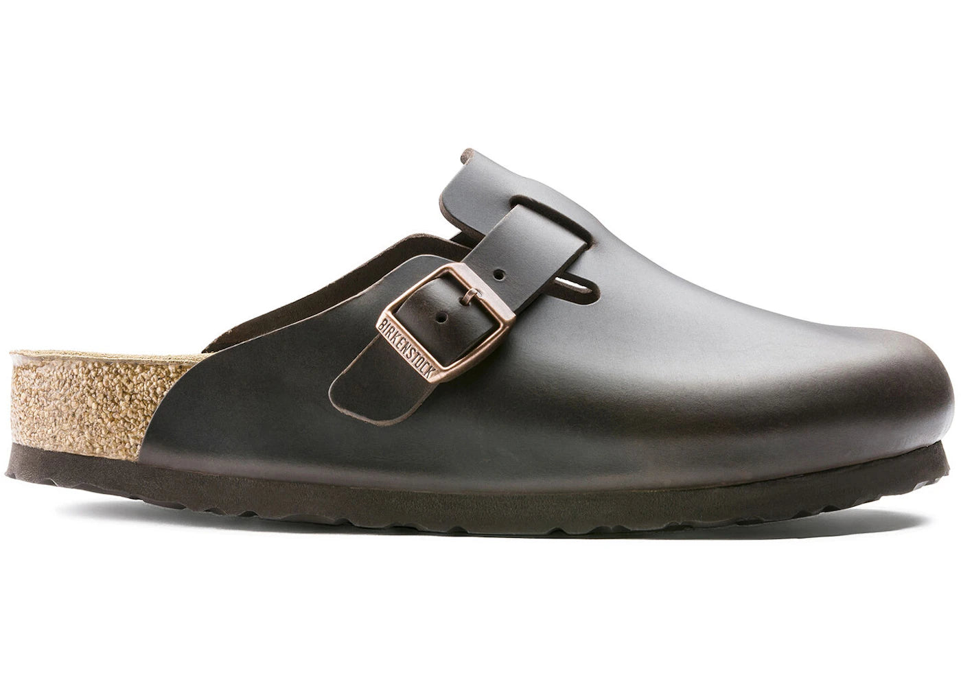 Birkenstock Boston Soft Footbed Smooth Leather Amalfi Testa Di Moro Brown