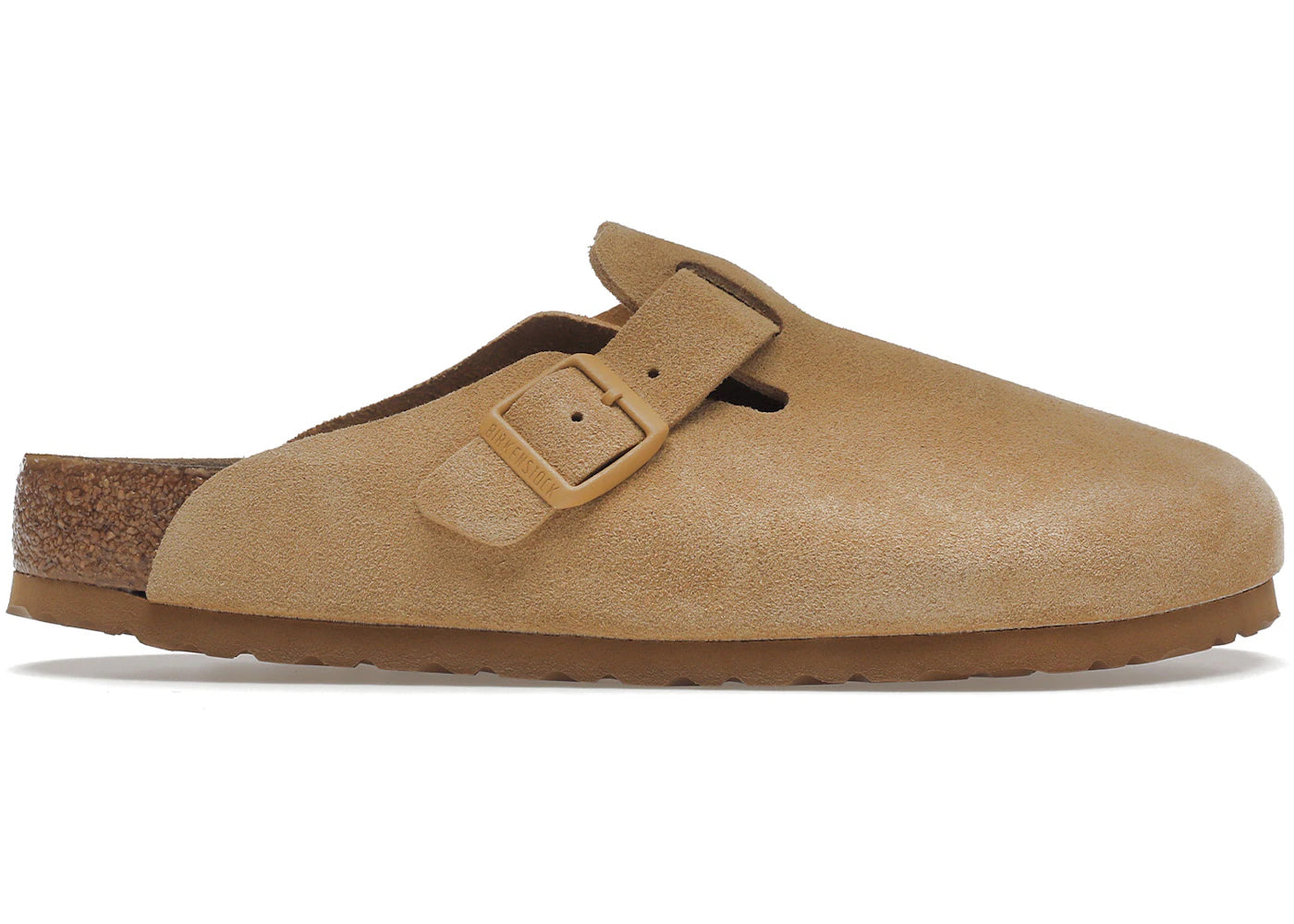Birkenstock Boston Soft Footbed Suede Latte Cream