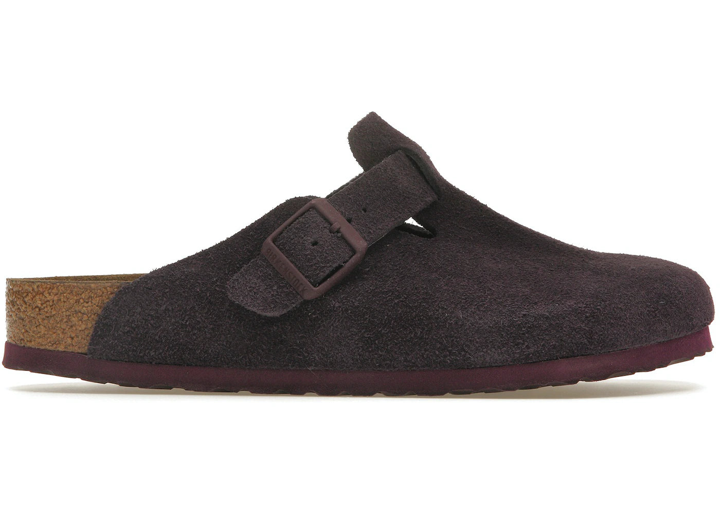 Birkenstock Boston Soft Footbed Suede Wine