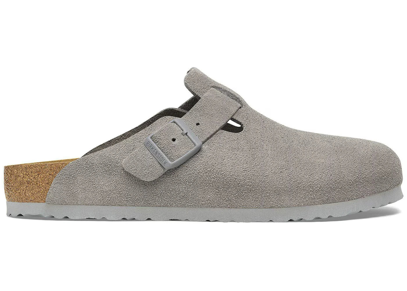Birkenstock Boston Suede Stone Coin