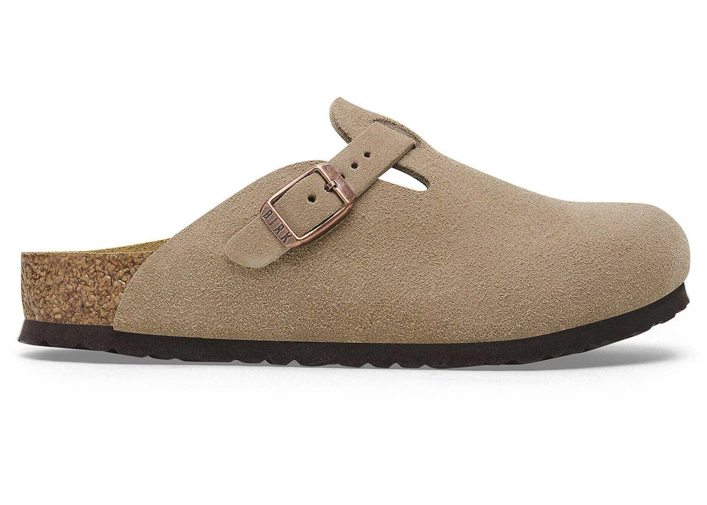 Birkenstock Boston Suede Taupe (Narrow Fit) (Kids)
