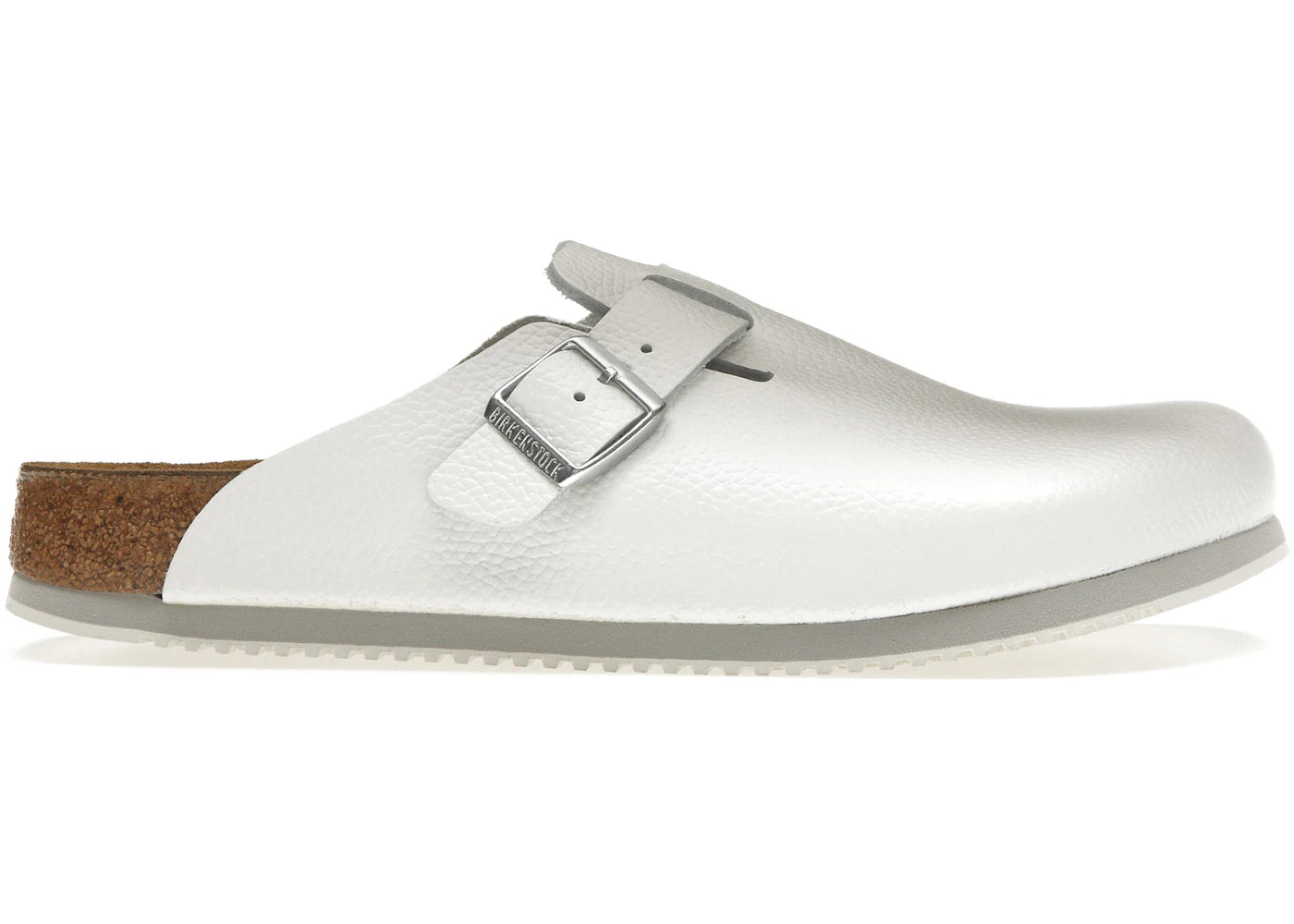 Birkenstock Boston Super Grip Leather White