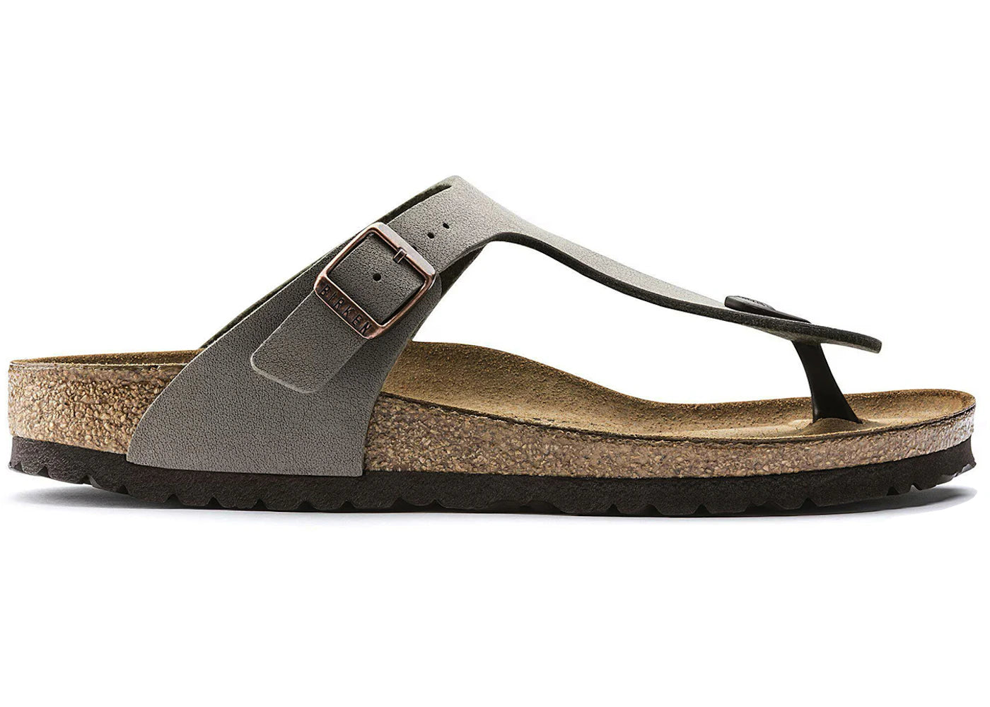 Birkenstock Gizeh Birko-Flor Birkibuc Stone