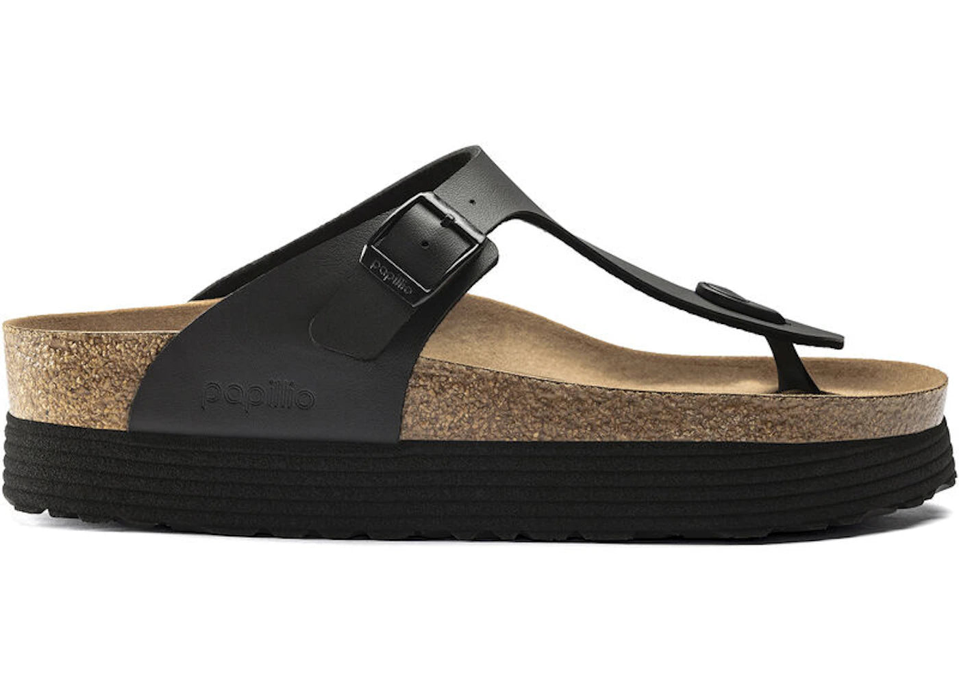 Birkenstock Gizeh Platform Black (Women's)