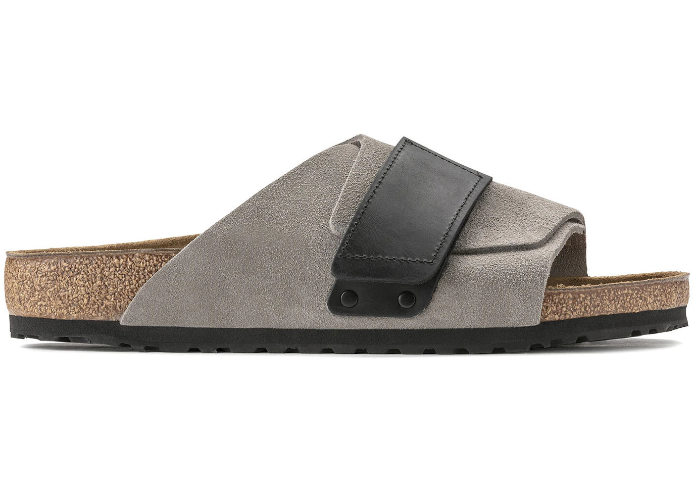 Birkenstock Kyoto Nubuck Suede Stone Coin Black