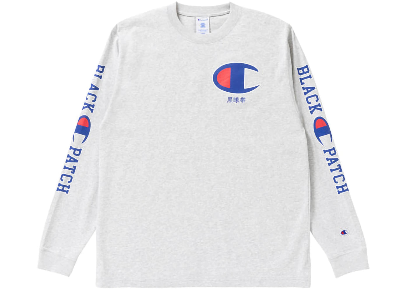 BlackEyePatch x Champion L/S T-Shirt Silver Grey