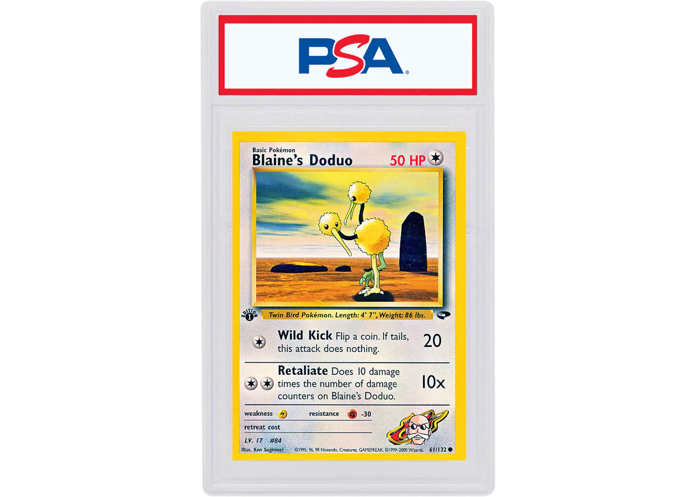 Blaine's Doduo 2000 Pokemon TCG Gym Challenge 1st Edition #61/132 (PSA or BGS Graded)