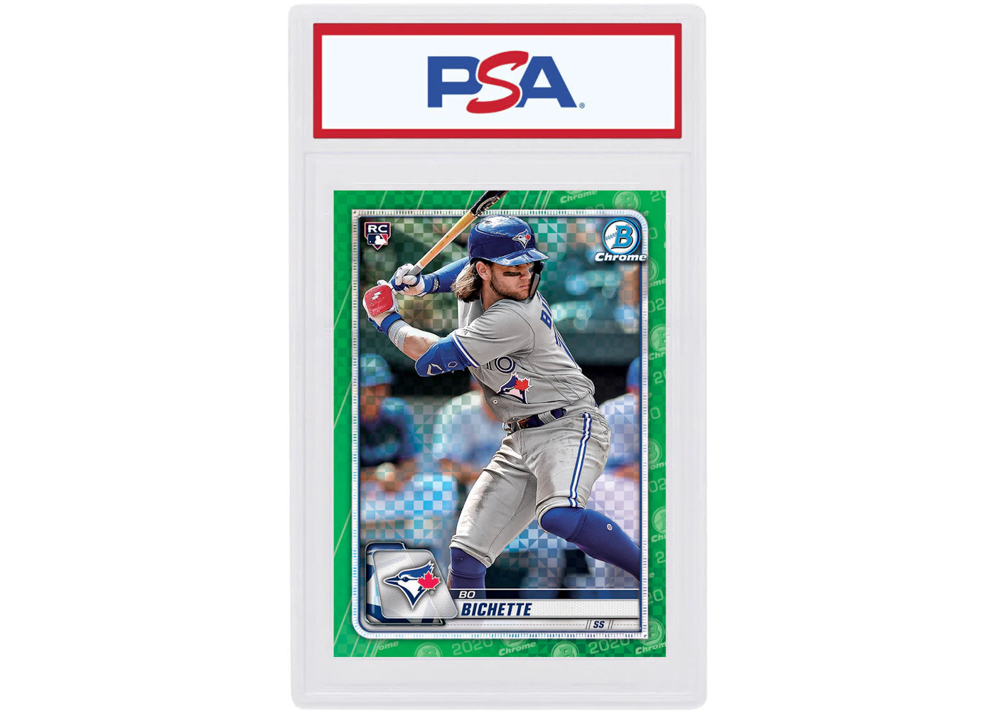 Bo Bichette 2020 Bowman Chrome X Rookie Green X-Fractor /31 #50 (PSA or BGS Graded)