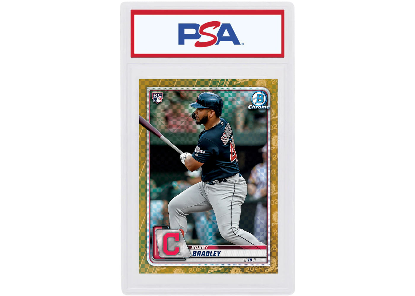 Bobby Bradley 2020 Bowman Chrome X Rookie Gold X-Fractor /3 #47
