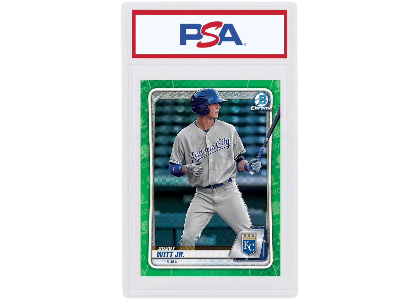 Bobby Witt Jr. 2020 Bowman Chrome X Green X-Fractor /31 #BCP-160 (PSA or BGS Graded)