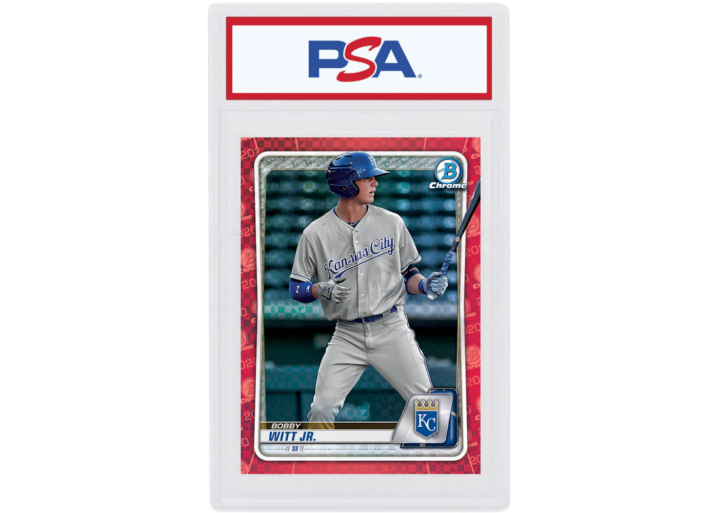 Bobby Witt Jr. 2020 Bowman Chrome X Red X-Fractor 1/1 #BCP-160 (PSA or BGS Graded)