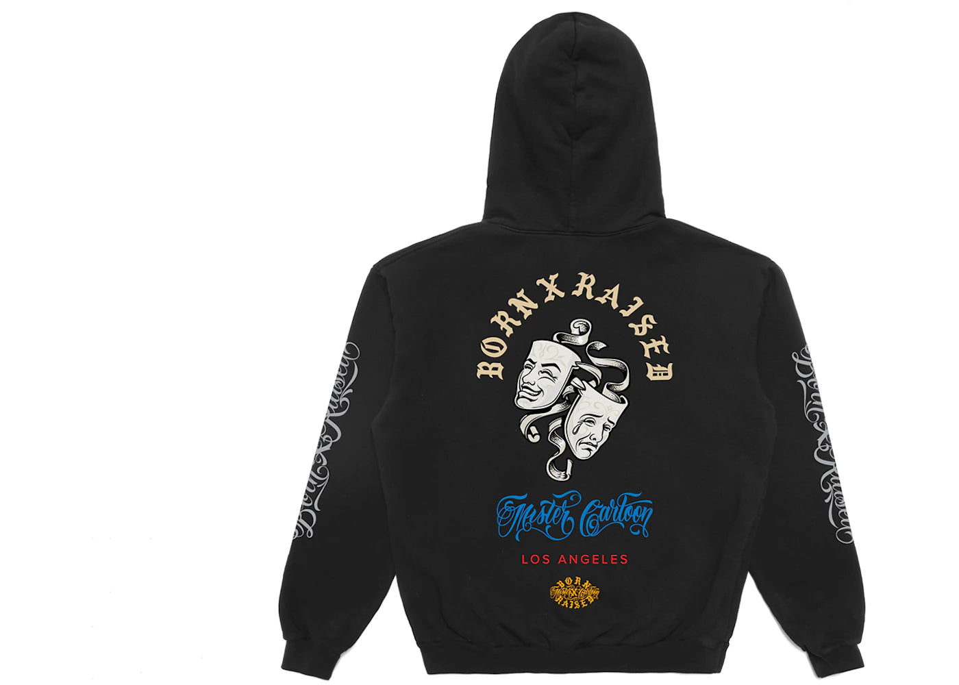 Born X Raised x Mister Cartoon No Llores Hoodie Black